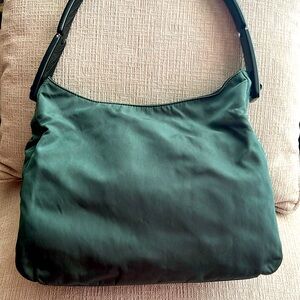 Green Nylon Prada shoulder bag